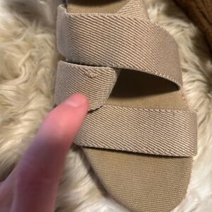 Tory Burch Beige Strappy Sandals small flaw it can be hidden Made in Spain